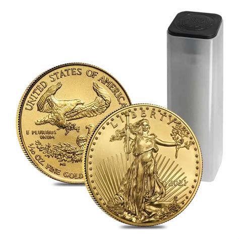 Lot Of 10 2021 110 Oz Gold American Eagle 5 Coin Bu Ebay