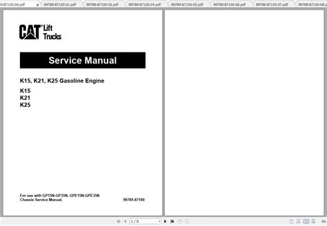 Caterpillar Lift Truck Gp18nd Service Manuals Auto Repair Software