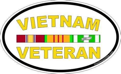 Vietnam Veteran Oval Decal