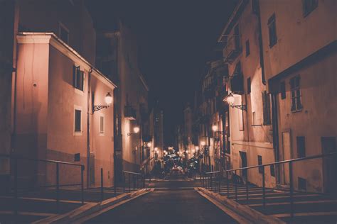 Free Images Architecture Road Night Morning Building Old Alley