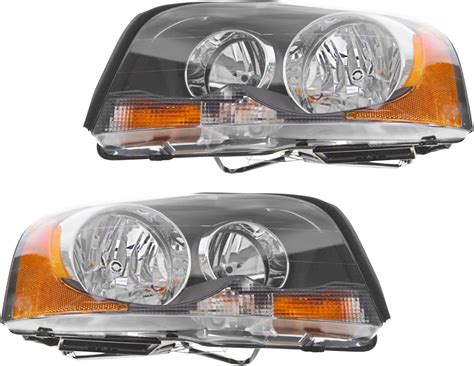 Amazon Am Autoparts Halogen Headlights Headlamps Left Right Pair