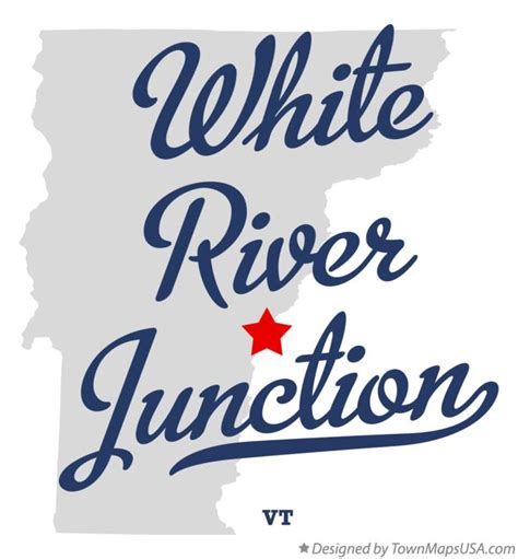 Map Of White River Junction Vt Vermont