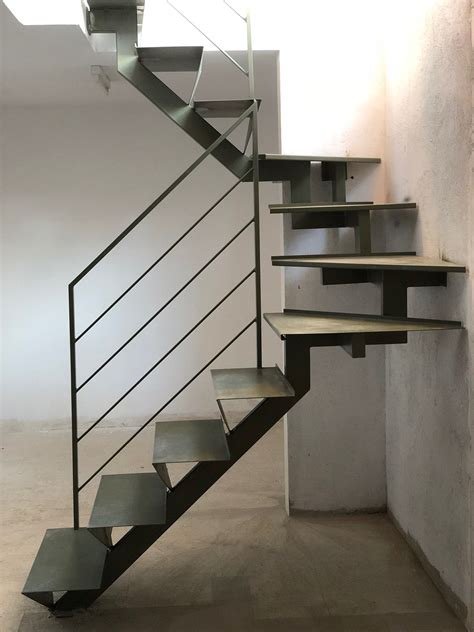 Escalera Recta Met Lica Enesca Es Escaleras Metalicas Interiores