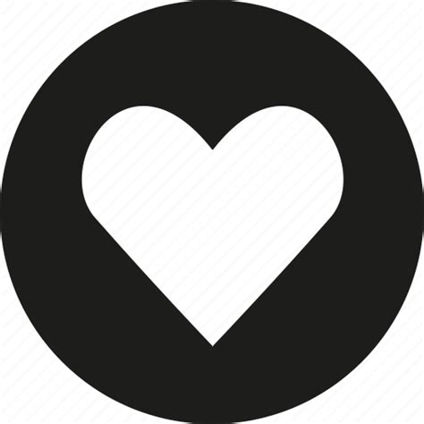 Circle Favorite Heart Love Icon
