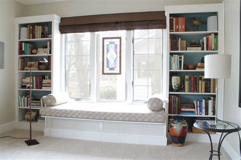 Built In Window Seat With Bookcases Chicago Redesign Chicago