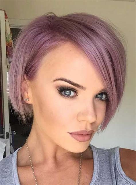 Rose ombre with dark roots, perfect pink highlights for blonde hair, and many ideas for. Pink Hair Colors on Bob Haircuts | Bob Hairstyles 2018 ...