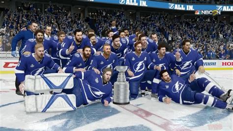 Support the tampa bay lightning defeating the dalls stars with lightning stanley cup hats, shirts, jerseys and more stanley cup gear. NHL 18 - Tampa Bay Lightning Stanley Cup Celebration - YouTube