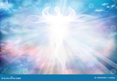 Archangel Heavenly Angelic Spirit With Wings Illustration Abstract