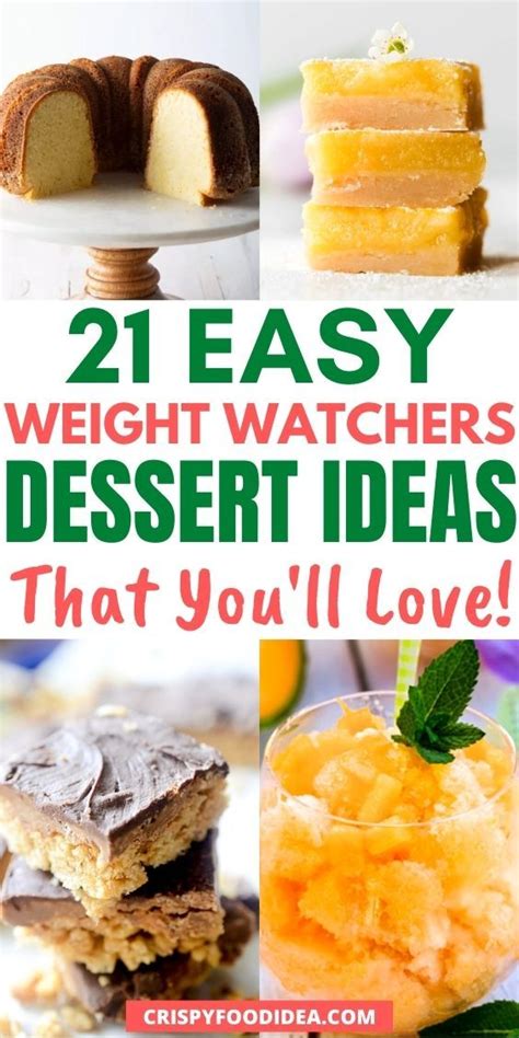 21 Best Weight Watchers Desserts Weight Watcher Dessert Recipes