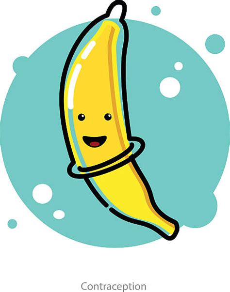 Condom Banana Cartoons Illustrations Royalty Free Vector Graphics