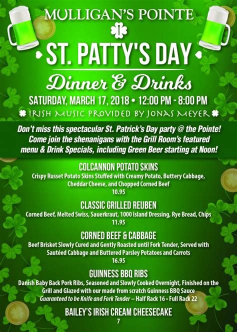 Italian dinner party desserts are luscious and our italian dinner menu will feature a dessert that most people are familiar with. St. Patty's Day Dinner and Drinks | Cape Gazette