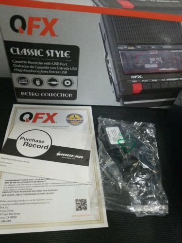 Qfx Retro 39 Qfx Retro Shoebox Cassette Tape Recorder Usb Player 606540035870 Ebay