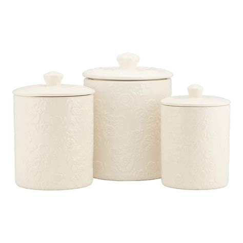 Amazonsmile 10 Strawberry Street Can Wht Kitchen Canister Set 3 Piece