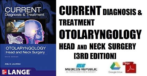 Current Diagnosis And Treatment Otolaryngology Head And Neck Surgery Pdf