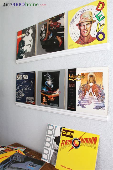 Really Easy Shelves To Display Records Spoiler Its Crown Moulding