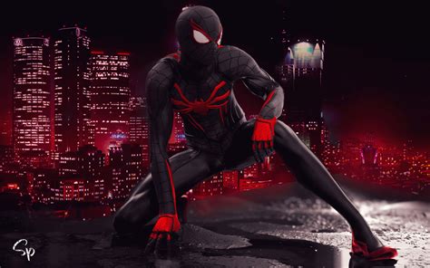 1440x900 Spider Man Red And Black Suit Art 1440x900 Wallpaper Hd