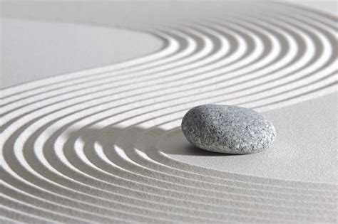 Japan Zen Garden In Sand With Stone Tarbiyah Academy