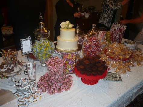 If weather permits, celebrate outdoors with a 25th backyard birthday bbq instead. Candy Bar at 25th Anniversary party | 25th wedding ...