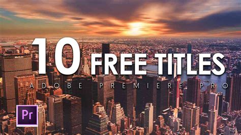 10 Free Titles Clean Premiere Pro Templates Mogrt Trends Logo