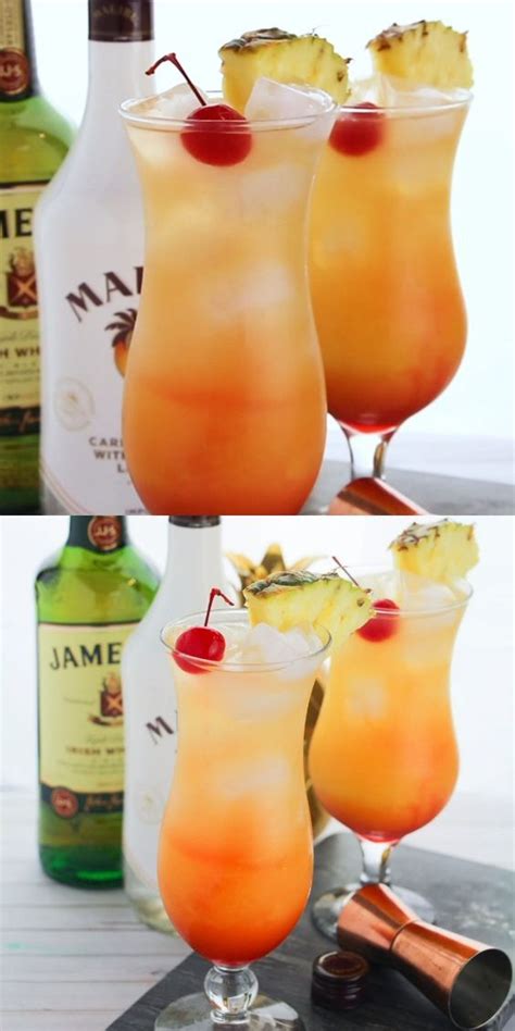 Malibu Coconut Rum Recipes With Orange Juice Malibu Mango Sunrise