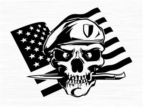 Usa Flag Skull Svg Distress Flag Svg Skull Svg Patriotic Etsy