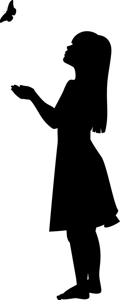 Silhouette Girl Group Girl Silhouette Transparent Background Clipart