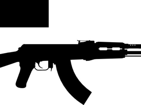 Ak 47 Silhouette Clipart Large Size Png Image Pikpng