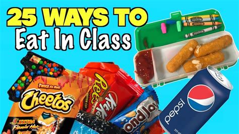 25 Smart Ways To Sneak Food And Candy Into Class Using School Supplies