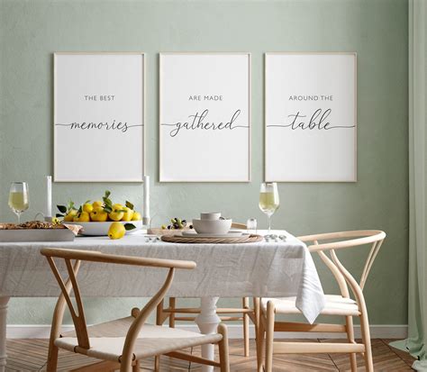 Kitchen Wall Decor Dining Room Prints Dining Room Wall Art Etsy