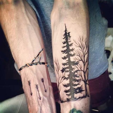Pine tree tattoo is a bit uncommon. Arrows and pine tree tattoos | Tree tattoo, Pine tree ...