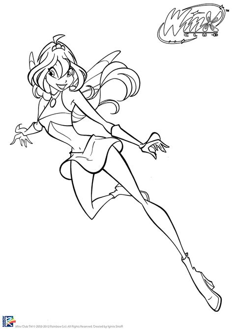 Winx Club Aisha Charmix Coloring Pages Coloring Pages