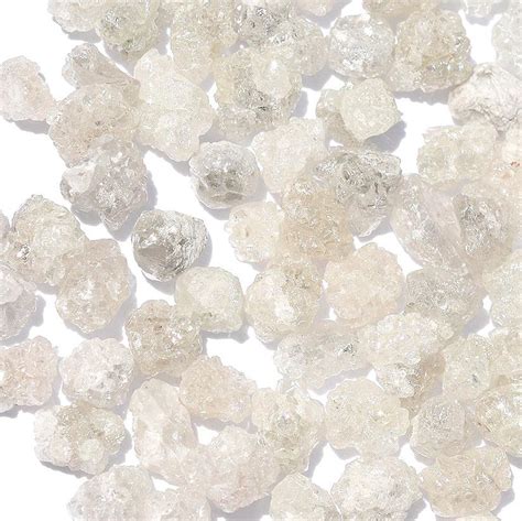 Rough Diamond Crystals White And Sparkly We Pick One Piece From Th