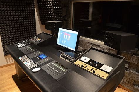 FINALLY building my new studio desk! | Recording studio home, Home ...