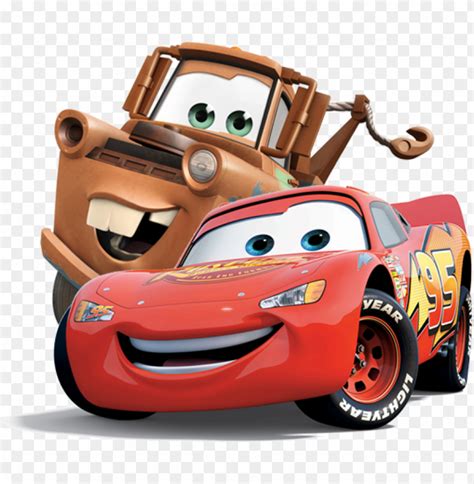 fast as lightning - rayo mcqueen y mate PNG image with transparent