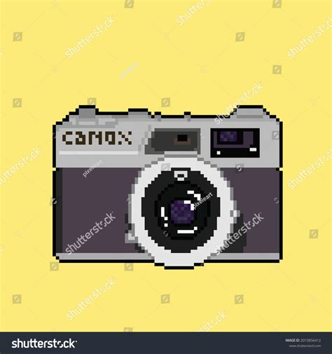 Camera Pixel Art Style Stock Vector Royalty Free 2010856412