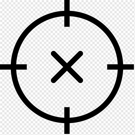 Computer Icons Crosshair Angle Line Crosshair Png Pngwing