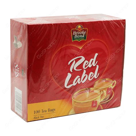 Brooke Bond Red Label Black Tea Bags 100 Bags Buy Online