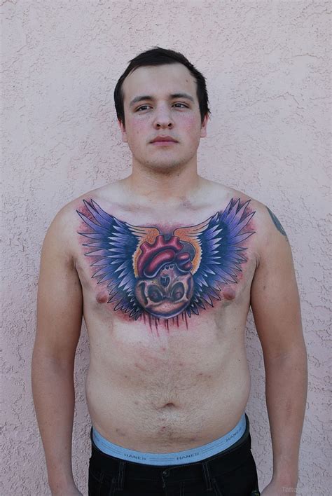 wings on chest tattoo designs tattoo pictures