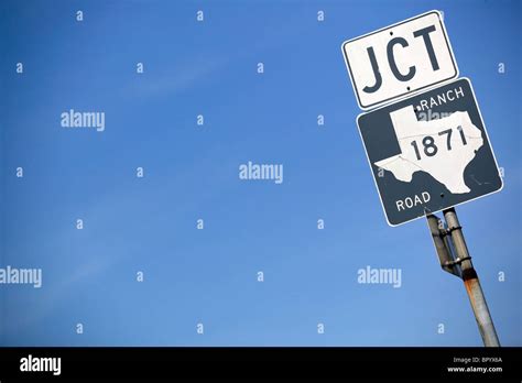 Texas Highway Road Sign Stock Photo Alamy