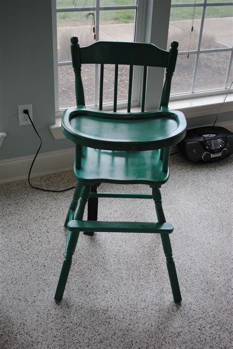 I found an old beat up unpainted high chair on Craigslist for $15 and