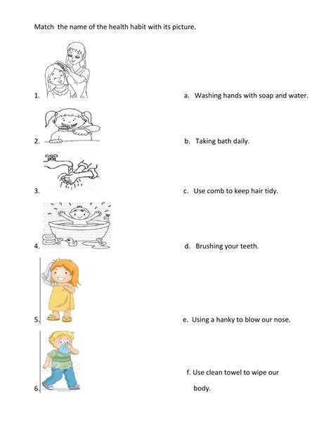 Evs Keeping Clean Lesson 2 Worksheet Personal Hygiene Worksheets