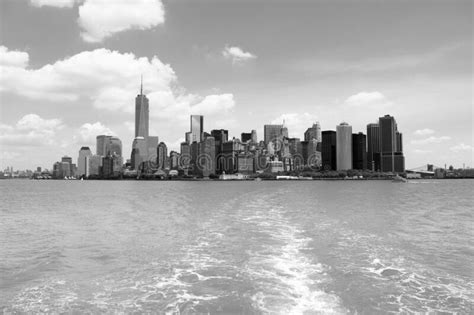 Nyc Skyline Black And White Stock Photo Image Of Exterior District