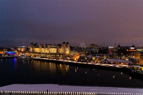 Overlooking The City Center Of Oslo Norway During The Winter All