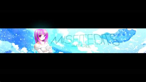 5 Free Anime Youtube Banner Template Psd Download