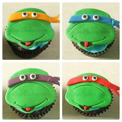 Teenage Mutant Ninja Turtles Cake And Cupcakes Rose Bakes Teenage