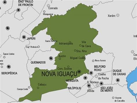 Utsikt fra kolsåstoppen sørover mot oslofjorden. Nova Iguacu kommune kart - Kart over Nova Iguacu kommune ...