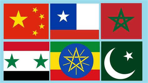 National Flags With Stars And Their Meaning Youtube