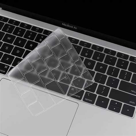 Start by shutting down your macbook so that you aren't typing away or then, use a can of compressed air to blow air through the keyboard. Keyboard Cover for Apple MacBook Air (13-inch) 2020 / 2019 ...