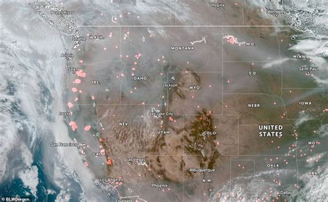 Satellite Image Shows Smoke From Western Wildfires Stretching All The