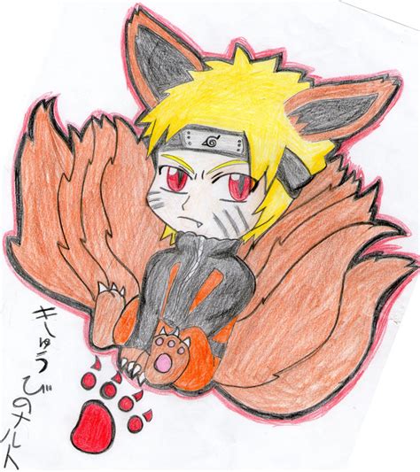 Chibi Nine Tailed Naruto By Spirit Okami On Deviantart